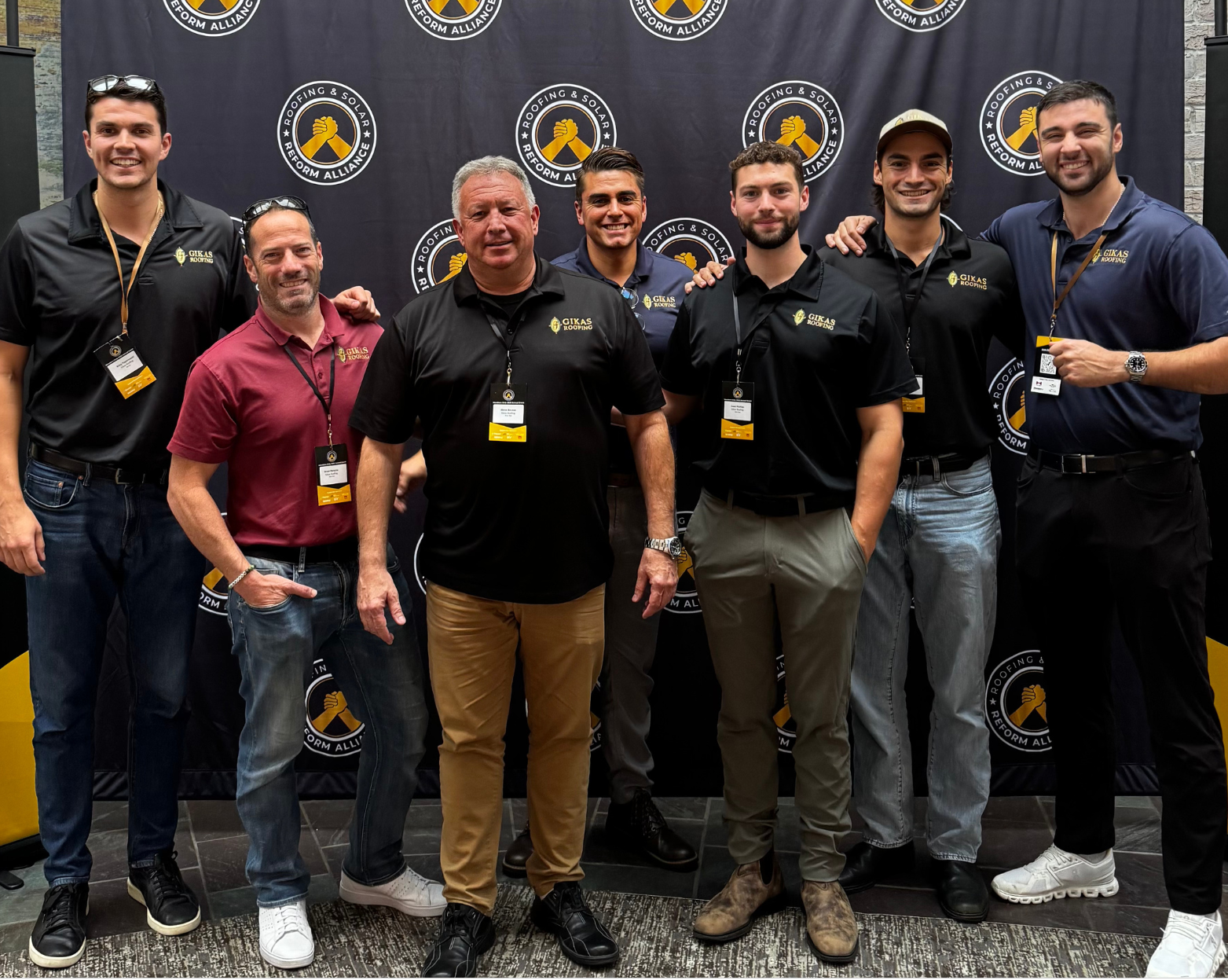 Gikas Roofing team at RSRA Annual Event